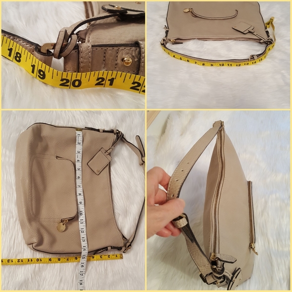 NWOT The Limited Beige Shoulder Bag 2 tiny spots - Picture 7 of 10